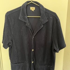 Men's Short Sleeve Corduroy Jacket
